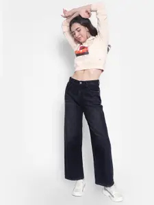 Crimsoune Club Graphic Printed Cotton Hooded Sweatshirt