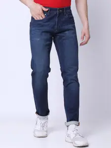 MOZZO Men Lean Slim Fit Clean Look Stretchable Jeans