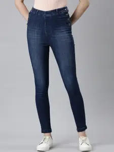 SHOWOFF Women Jean Clean Look Skinny Fit Cotton Stretchable Jeans