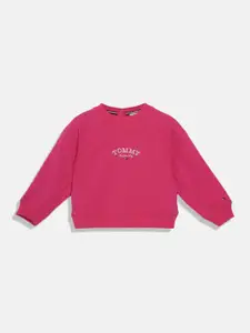 Tommy Hilfiger Girls Round Neck Cotton Sweatshirt