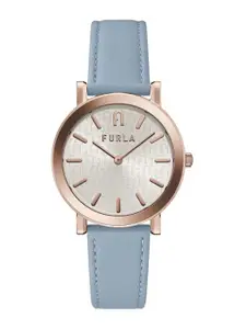 Furla Printed Dial Leather Straps Analogue Watch WW00003005L3