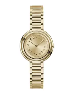 Furla Women Round Dial Water Resistant Analogue Watch-WW00032005L2-Gold