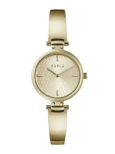 Furla Women Textured Dial & Stainless Steel Straps Analogue Watch WW00018006L2
