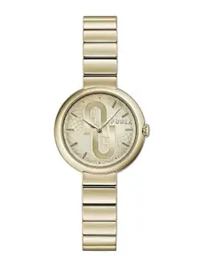 Furla Women Round Dial Water Resistant Stainless Steel Analogue Watch-WW00005009L2