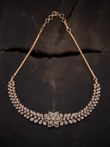 Kushal's Fashion Jewellery Gold-Plated Copper Cubic Zirconia Necklace