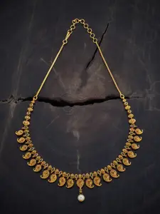 Kushal's Fashion Jewellery Gold-Plated Silver Antique Necklace