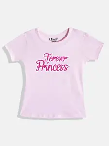Eteenz Girls Forever Princes Printed Premium Cotton T-shirt