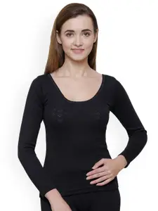 BODYCARE INSIDER Round Neck Cotton Thermal Top