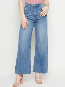 Madame Women Mid Rise Light Fade Clean Look Cotton Jeans