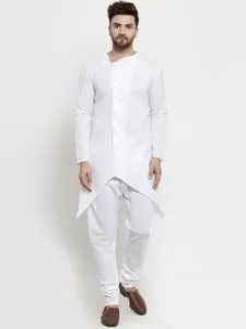TREEMODA Long Sleeves Regular Linen Kurta with Pyjamas