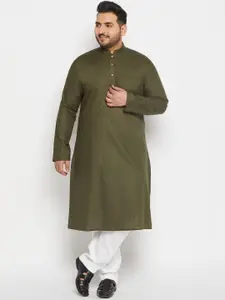 VASTRAMAY Mandarin Collar Kurta With Pyjamas