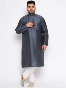 VASTRAMAY Mandarin Collar Kurta With Churidar