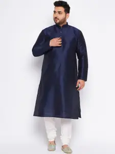 VASTRAMAY Mandarin Collar Kurta With Churidar