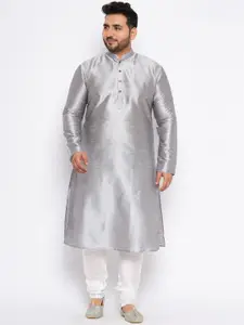 VASTRAMAY Mandarin Collar Kurta With Churidar