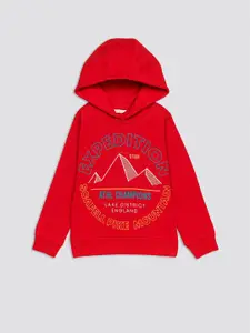 H By Hamleys Boys Typography Printed Hooded Pullover