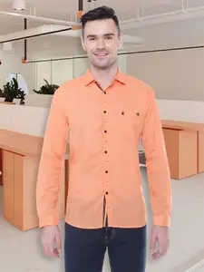 Kuons Avenue Smart Slim Fit Opaque Linen Cotton Casual Shirt