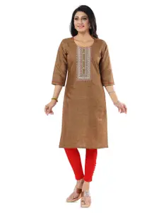 keshubaba Ethnic Motifs Yoke Design Straight Kurta