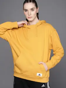 ADIDAS Cotton Long Hooded Sweatshirt