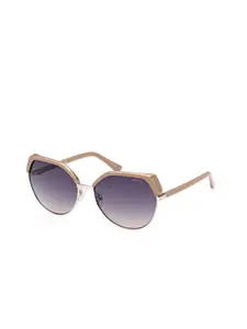 GUESS Women UV Protected Lens Browline Sunglasses