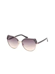 GUESS Women UV Protected Lens Browline Sunglasses