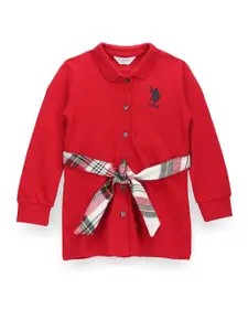 U.S. Polo Assn. Kids Shirt Collar T-Shirt Dress