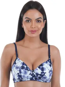 SONA Abstract Printed Non Padded Medium Coverage Everyday Bra With All Day Comfort
