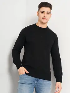 Celio Cable Knitted Round Neck Cotton Pullover Sweater