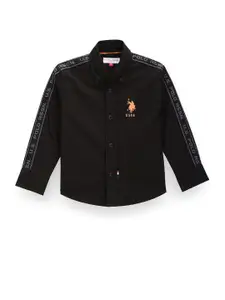 U.S. Polo Assn. Kids Boys Classic Button-Down Collar Pure Cotton Casual Shirt