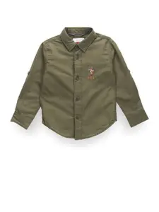 U.S. Polo Assn. Kids Boys Classic Spread Collar Casual Shirt