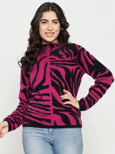 Madame Abstract Printed Acrylic Pullover
