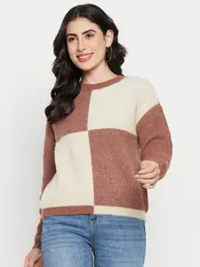 Madame Colourblocked Acrylic Pullover Sweater