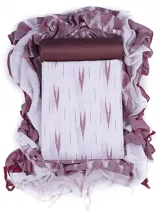 Sun Fashion And Lifestyle Geometric Woven Design Pure Cotton Unstitched Dress Material