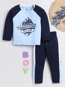 Toonyport Boys Colorblocked Cotton Tracksuits
