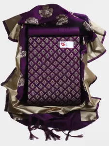 Sun Fashion And Lifestyle Ethnic Motifs Woven Design Zari Unstitched Dress Material