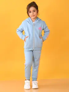 Anthrilo Girls Hooded Jacket with Joggers