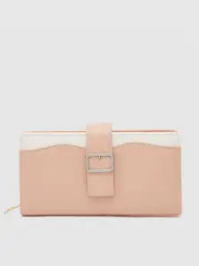 Globus Women Nude Colourblocked Zip Around Wallet