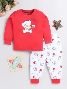 Toonyport Boys Printed Pure Cotton T-shirt with Trousers