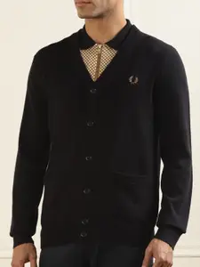 Fred Perry V-Neck Woollen Formal Cardigan