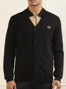 Fred Perry V-Neck Woollen Cardigan