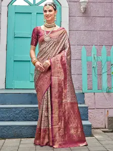 Anouk Ethnic Motifs Woven Design Zari Detail Kanjeevaram Saree