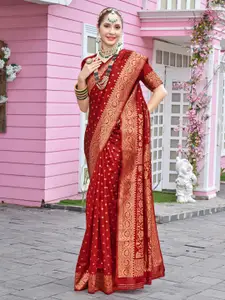 Anouk Ethnic Motifs Woven Design Zari Detail Saree