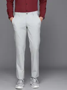 Louis Philippe Ath.Work Men Tapered Fit Mid-Rise Chinos Trousers