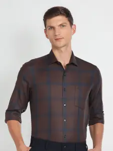 Arrow Slim Fit Opaque Checked Casual Shirt