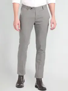 Arrow Men Regular Fit Micro Ditsy Printed Mid-Rise Formal Trouser