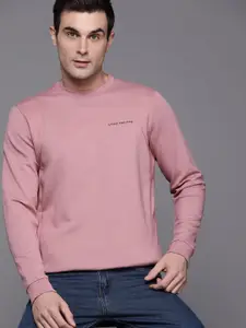 Louis Philippe Minimal Brand Logo Printed Sweatshirt