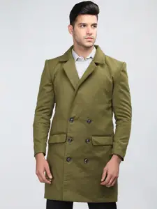 Dlanxa Double-Breasted Notched Lapel Collar Wool Overcoat