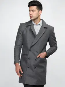 Dlanxa Double-Breasted Notched-Lapel Tweed Overcoat