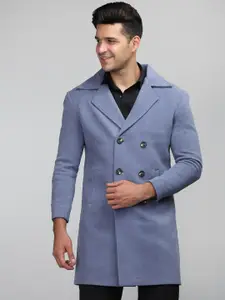 Dlanxa Double-Breasted Notched Lapel Tweed Overcoat