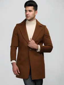 CHKOKKO Single-Breasted Wool Overcoat
