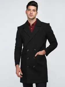 CHKOKKO Notched Lapel Collar Wool Winter Coats